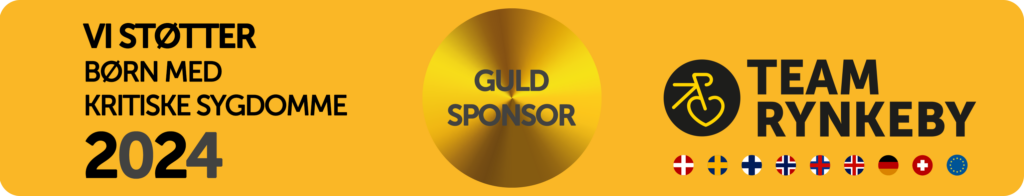 Team Rynkeby guldsponsor 2024 støtter børn med kritiske sygdomme.